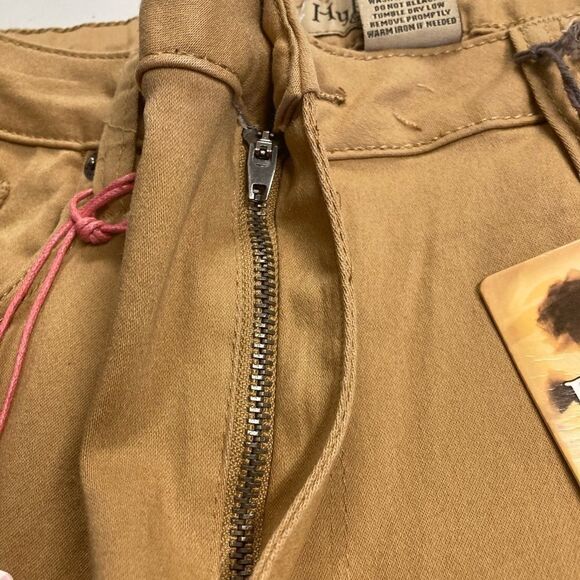 HYBRID & CO.Women’s Tan/Orange Jean Shorts,Sz 20,Cotton,Polyester, spandex blend - Picture 7 of 13